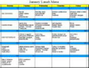 Calendar report